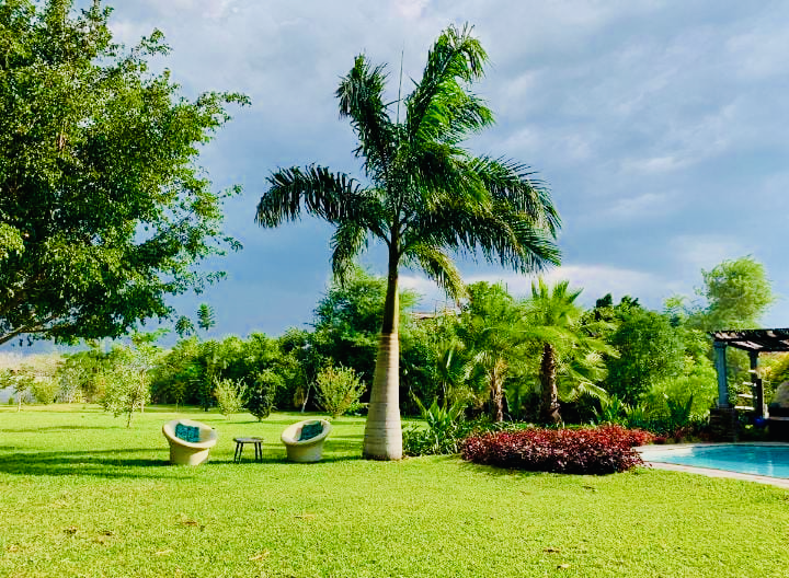 Expansive private gardens